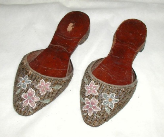 Peranakan beaded slippers.