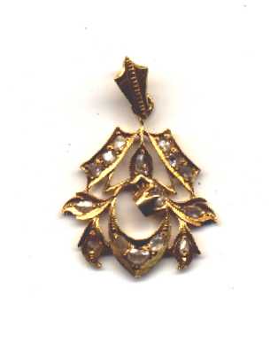 22k gold pendant